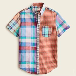 NWT - J.Crew // Indian Madras Shirt // Mixed Plaid